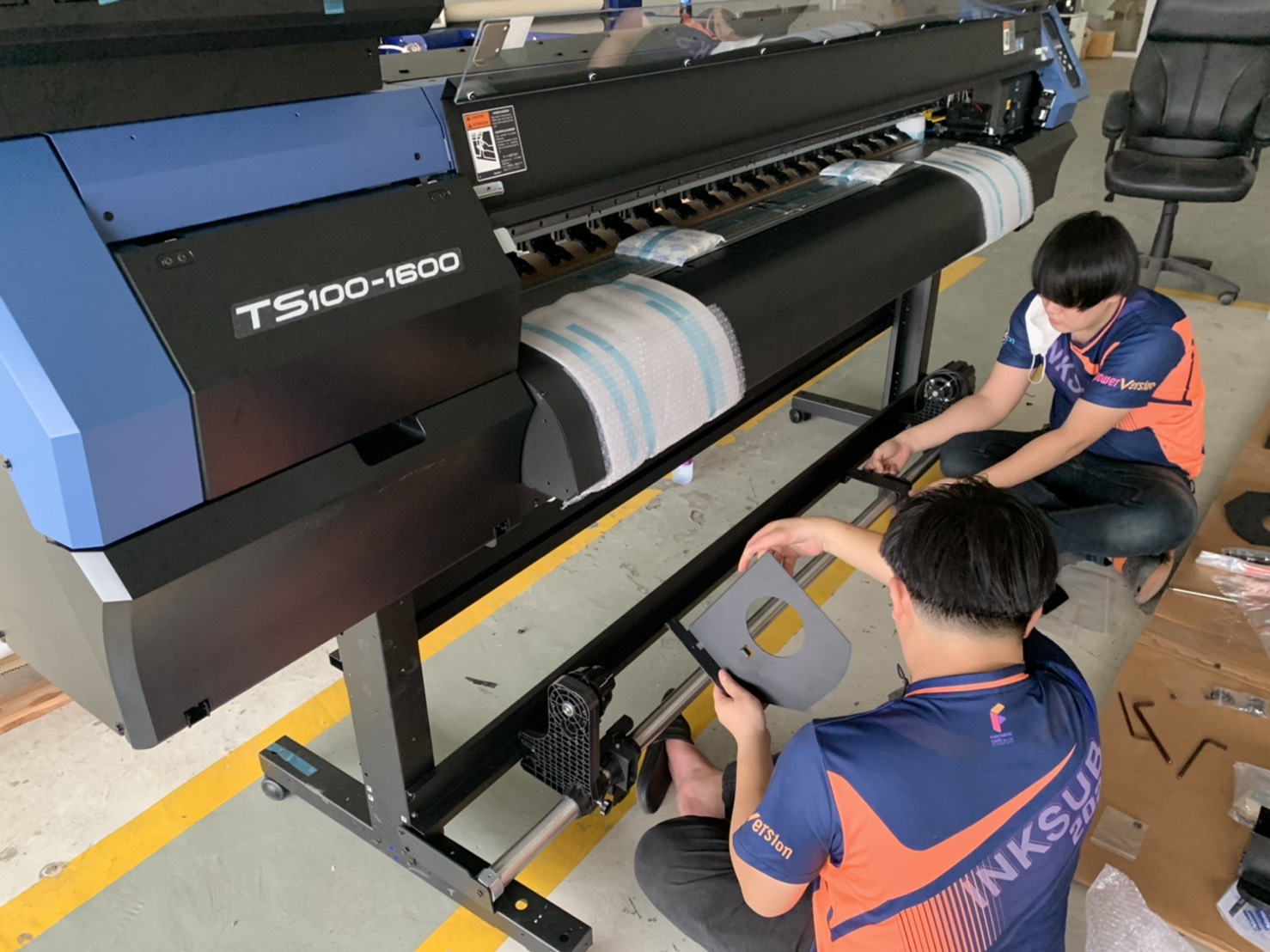 ติดตั้ง Mimaki printer ts100-1600