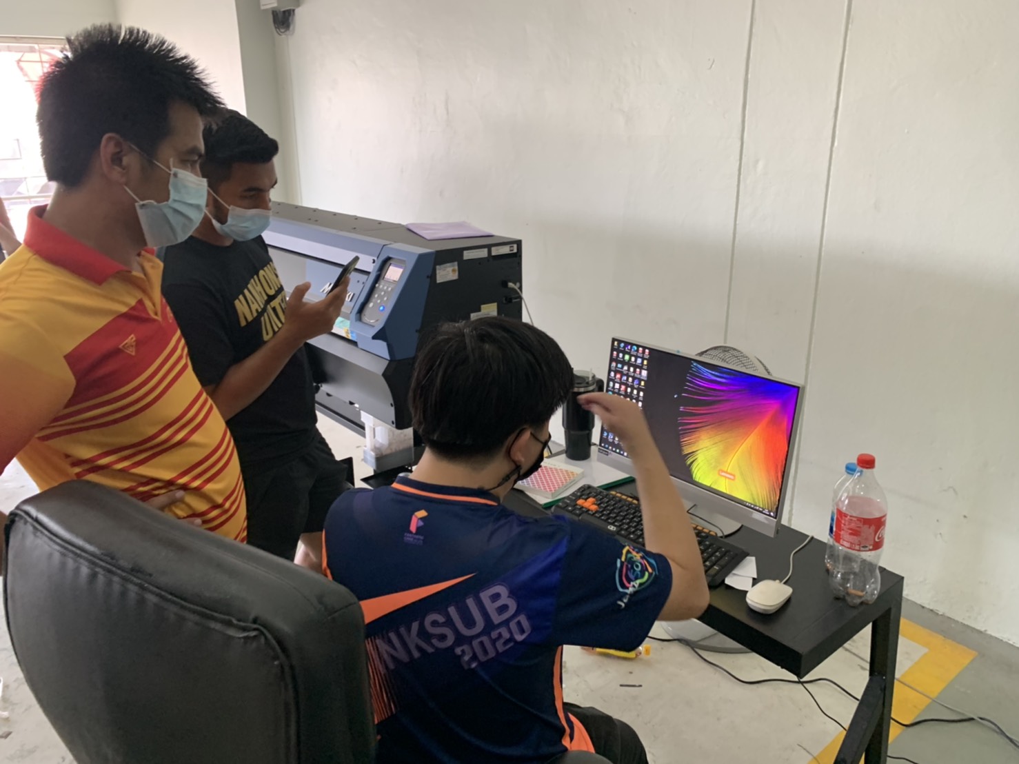 ลงโปรแกรม Mimaki printer